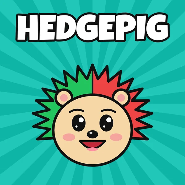 Hedgepig on teal
